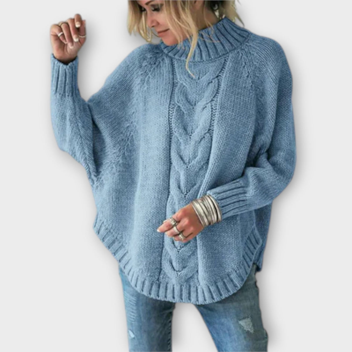 Elysian - Suéter de punto con diseño de trenzado