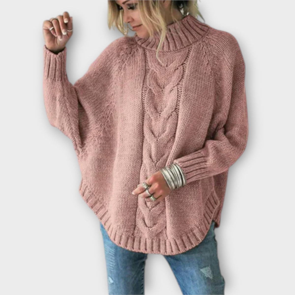 Elysian - Suéter de punto con diseño de trenzado