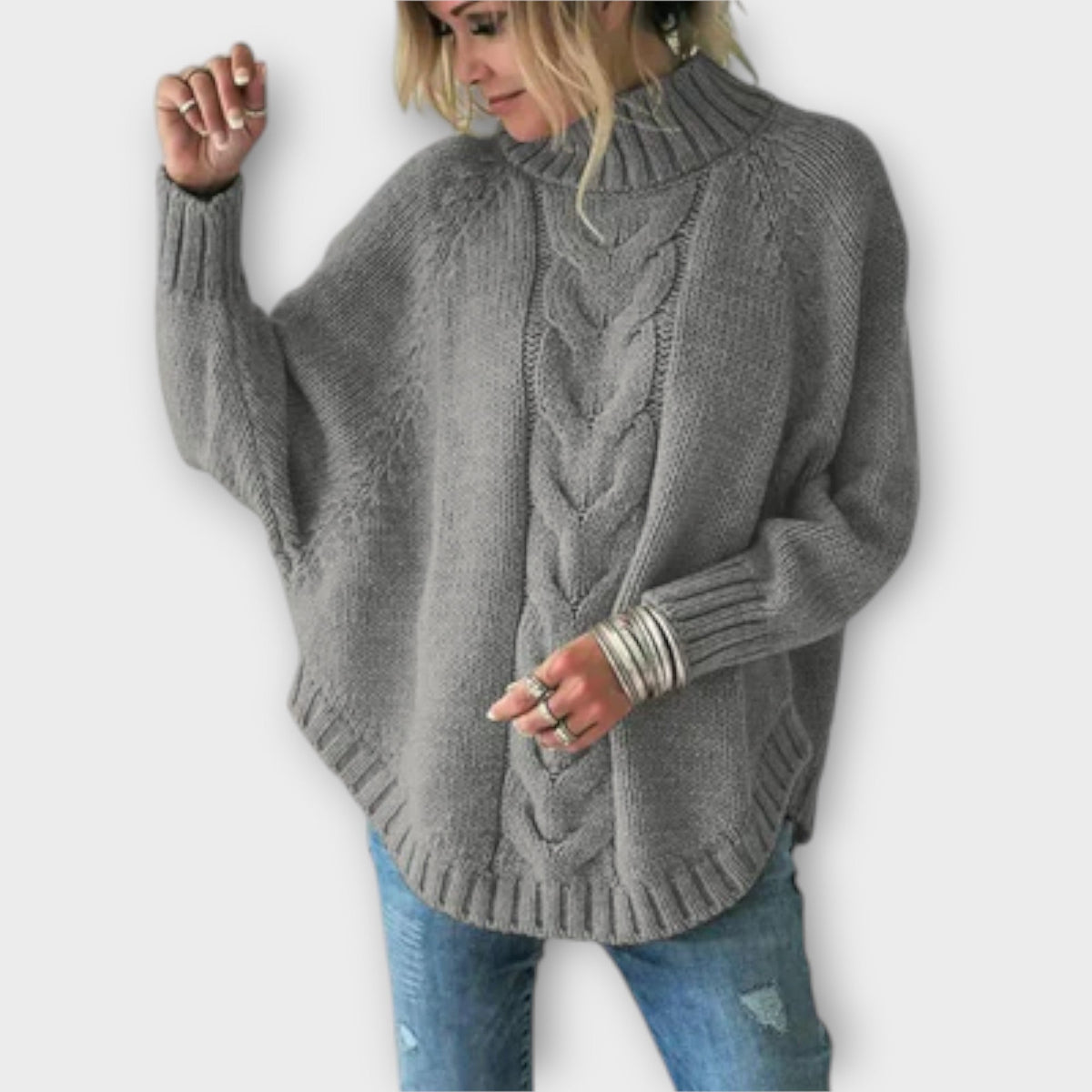 Elysian - Suéter de punto con diseño de trenzado