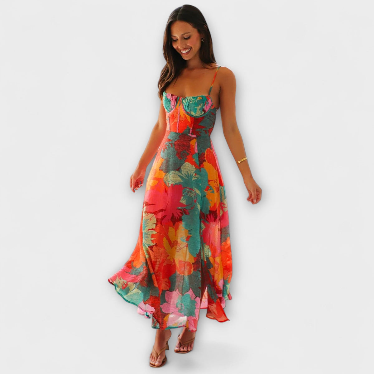Audrey - Vestido con estampado floral para mujeres - Estiloso y atractivo