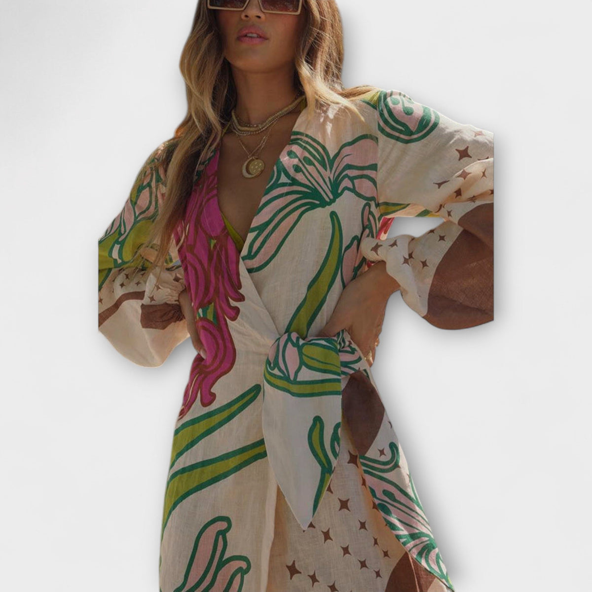 Tracey - Maxi vestido con lazo