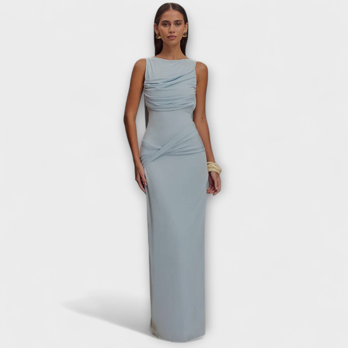 Rieke - Vestido Maxi Elegante con Alta Rendija