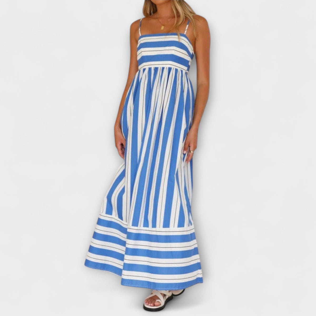 Rosa - Vestido Casual a Rayas