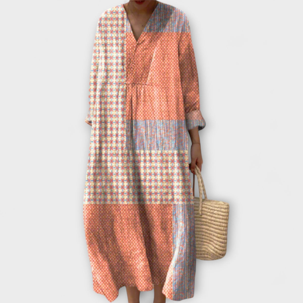 Bethany - Vestido elegante con diseño geométrico