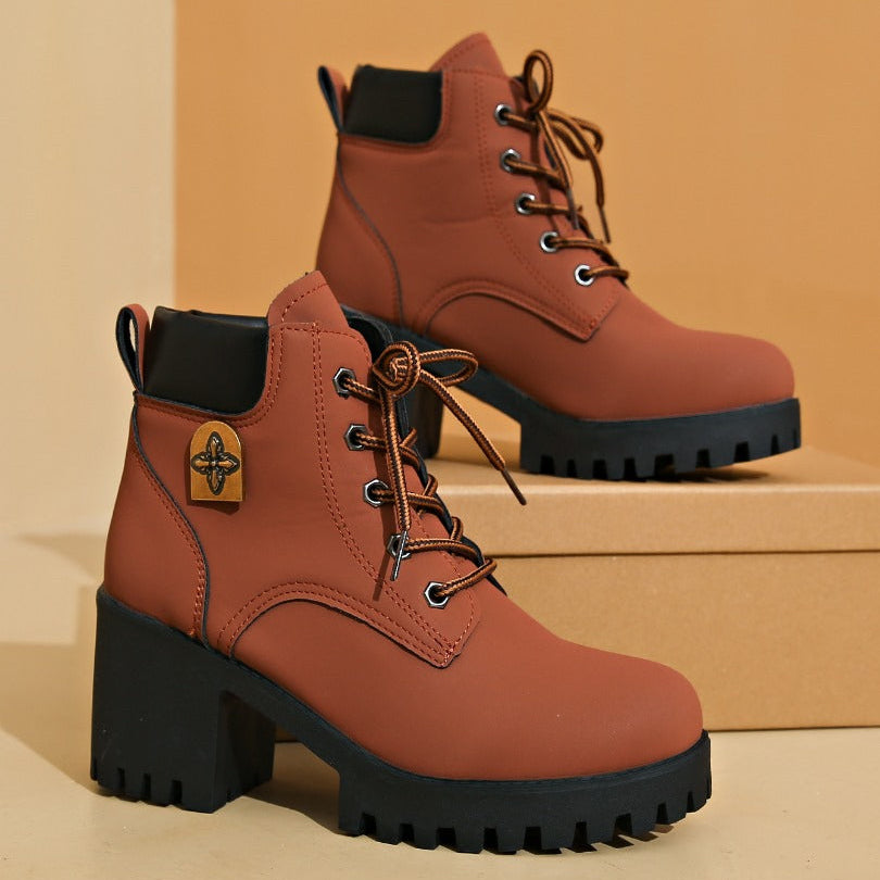 Emma | Botines de tacón con plataforma
