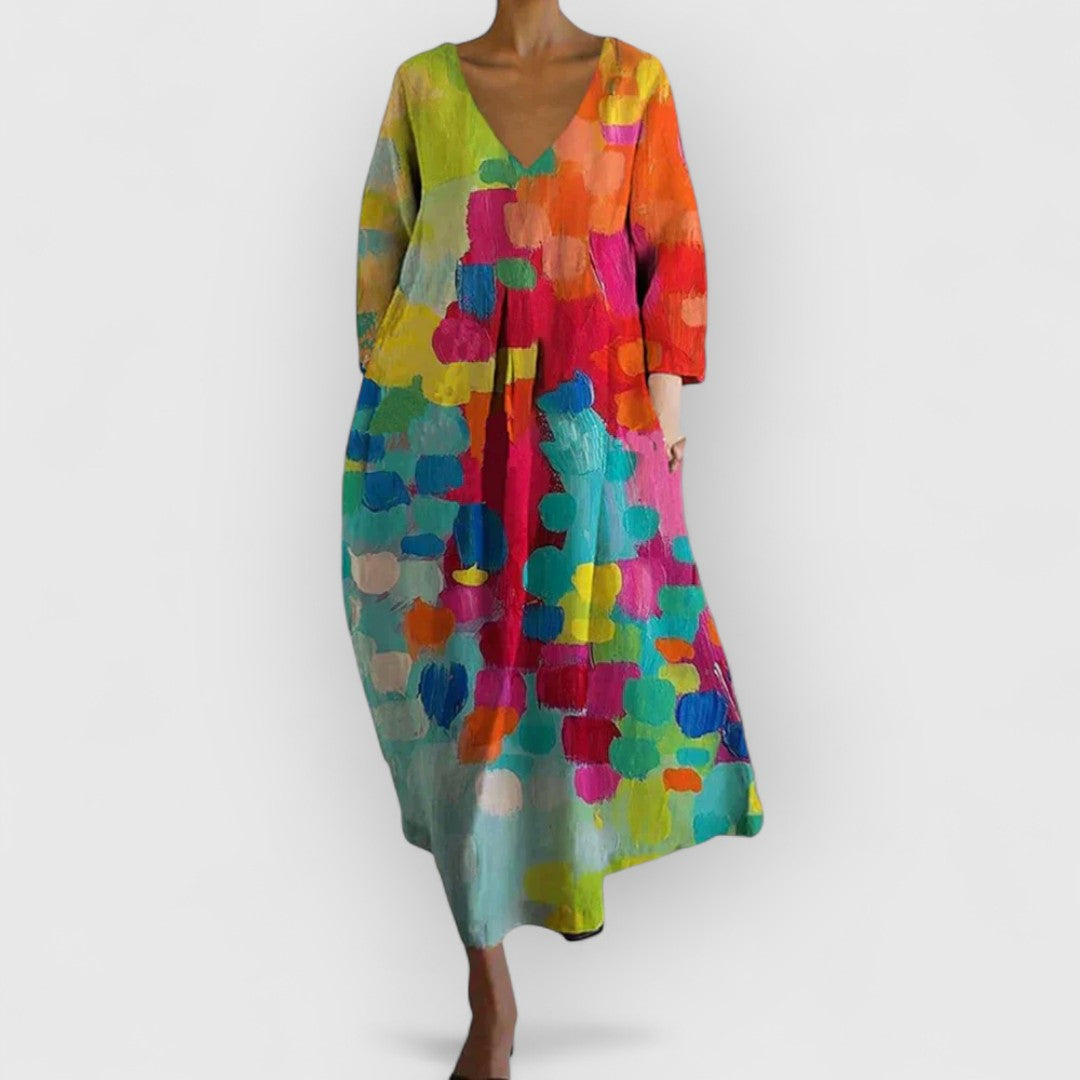 Anastasia - Mono de color con escote en V