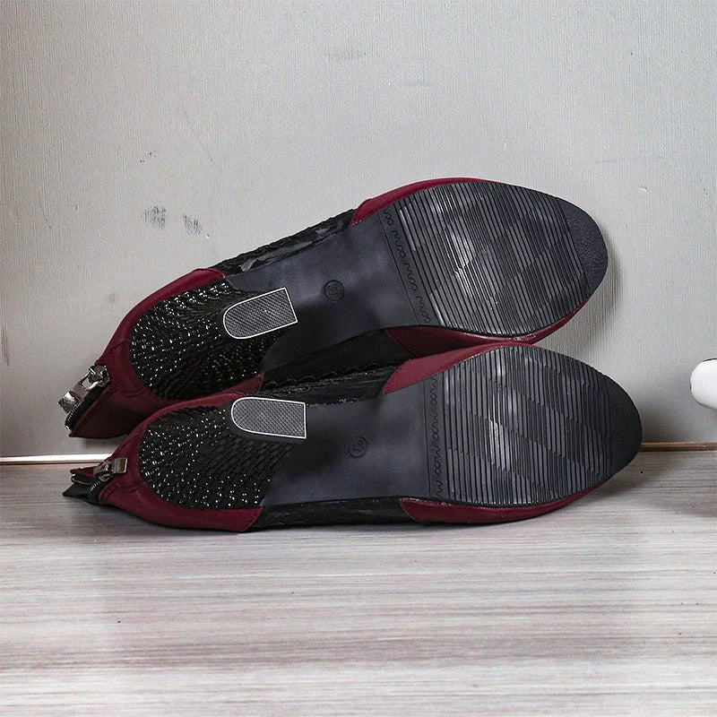 Isabel - Tacones altos de encaje