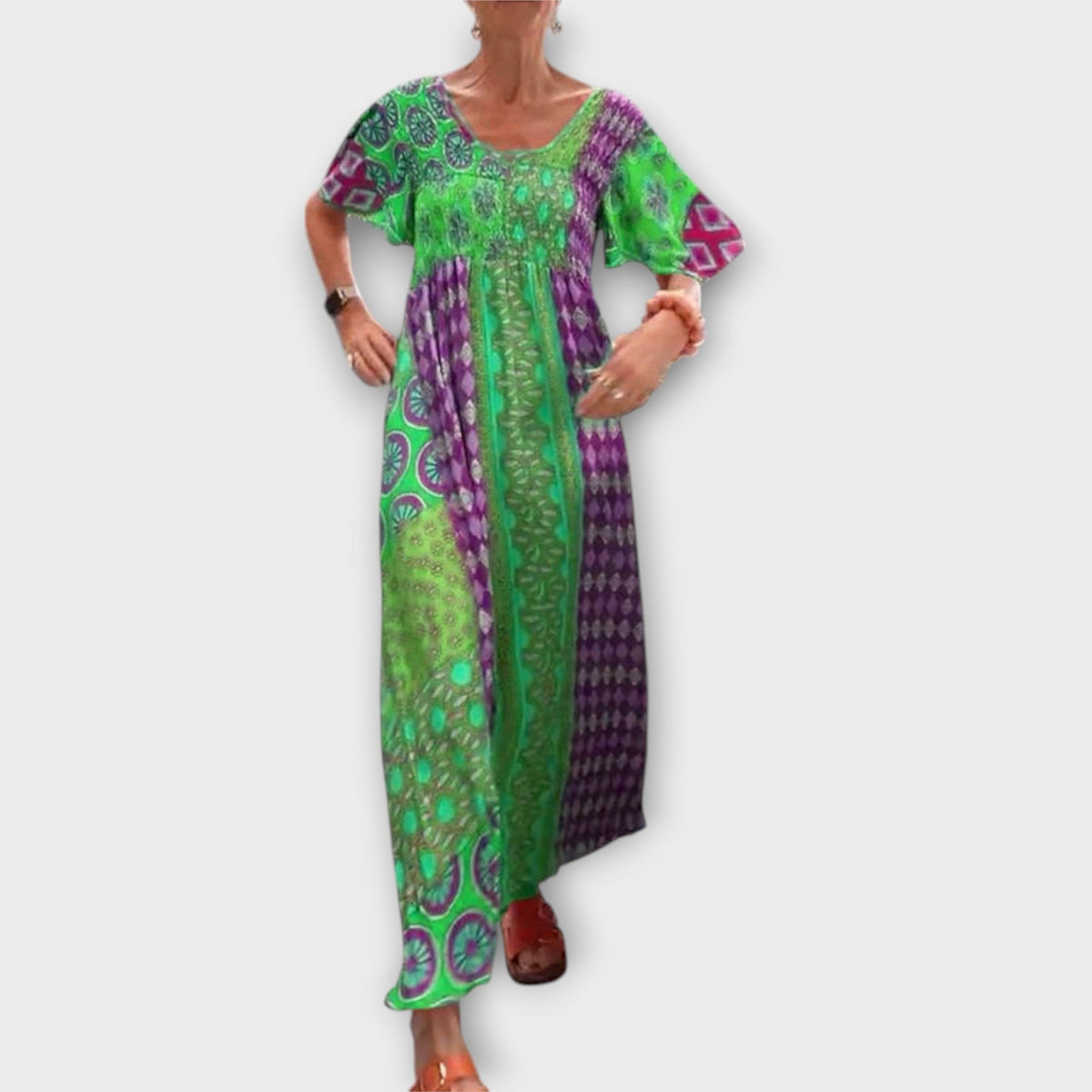 Melania - Vestido Boho Vibrante