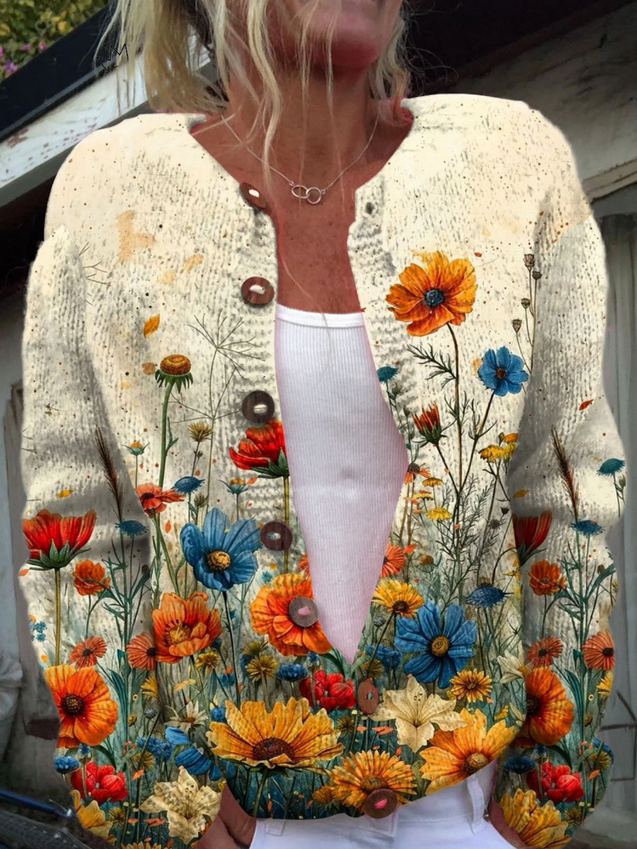 Lunara™ | Women’s Vintage Knit Cardigan Sweater