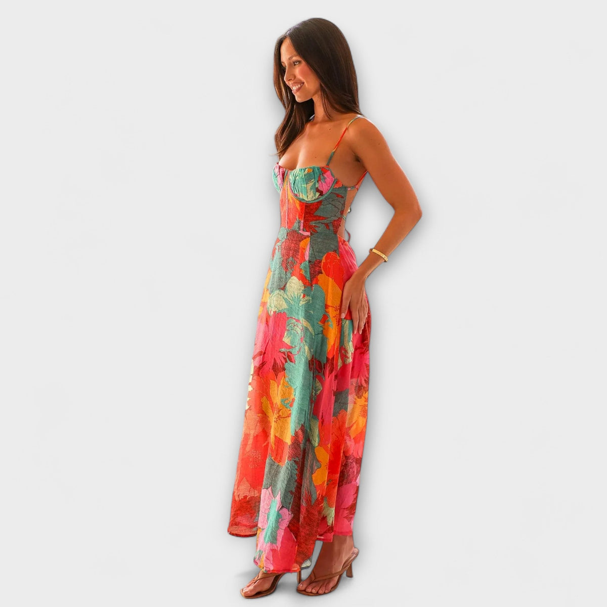 Audrey - Vestido con estampado floral para mujeres - Estiloso y atractivo