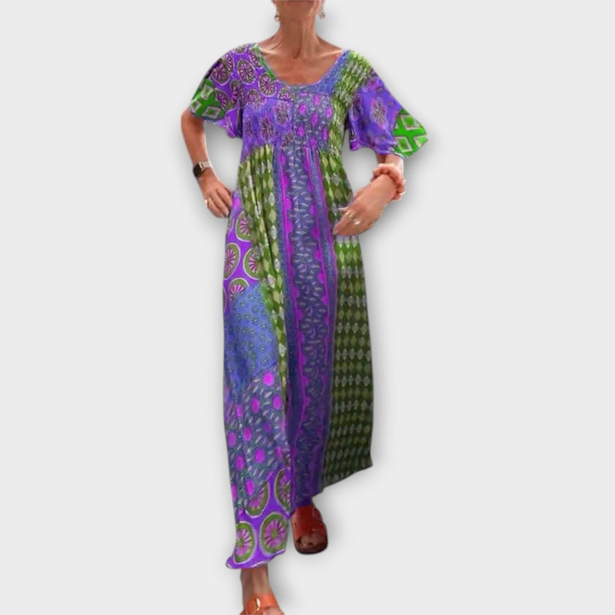 Melania - Vestido Boho Vibrante