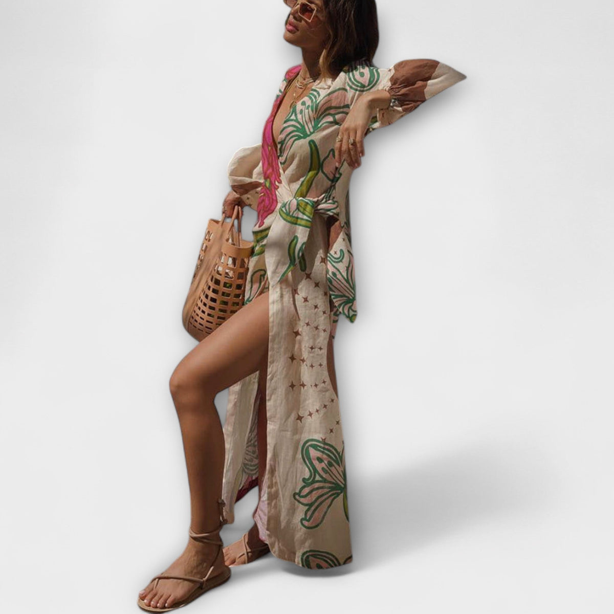 Tracey - Maxi vestido con lazo