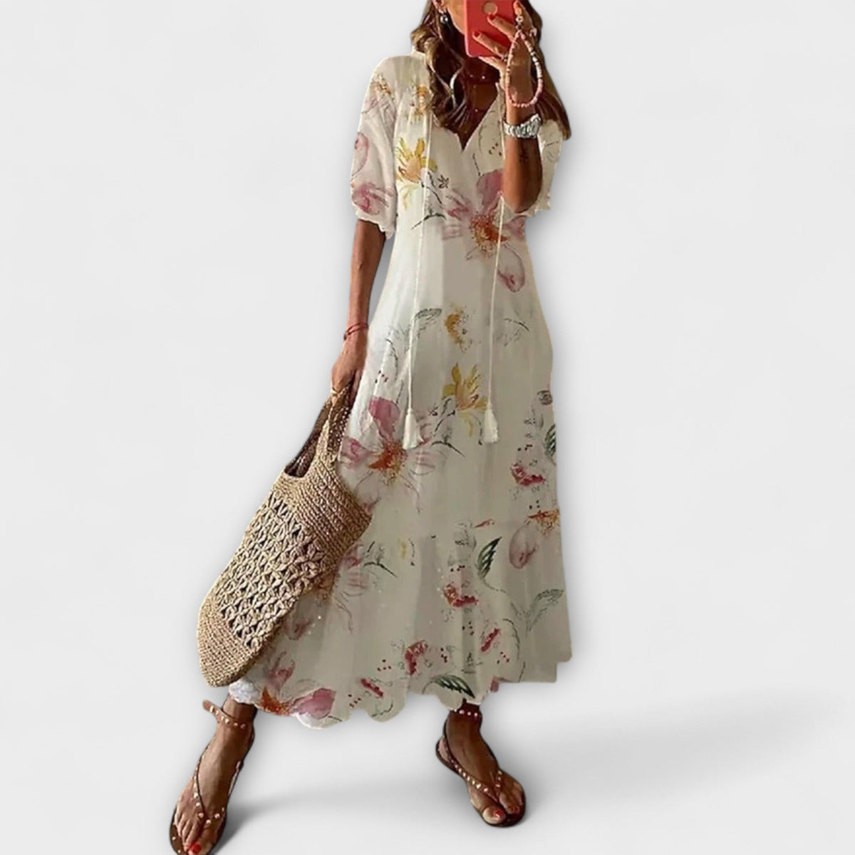 Anna – Vestido de verano bohemio femenino con silueta suelta