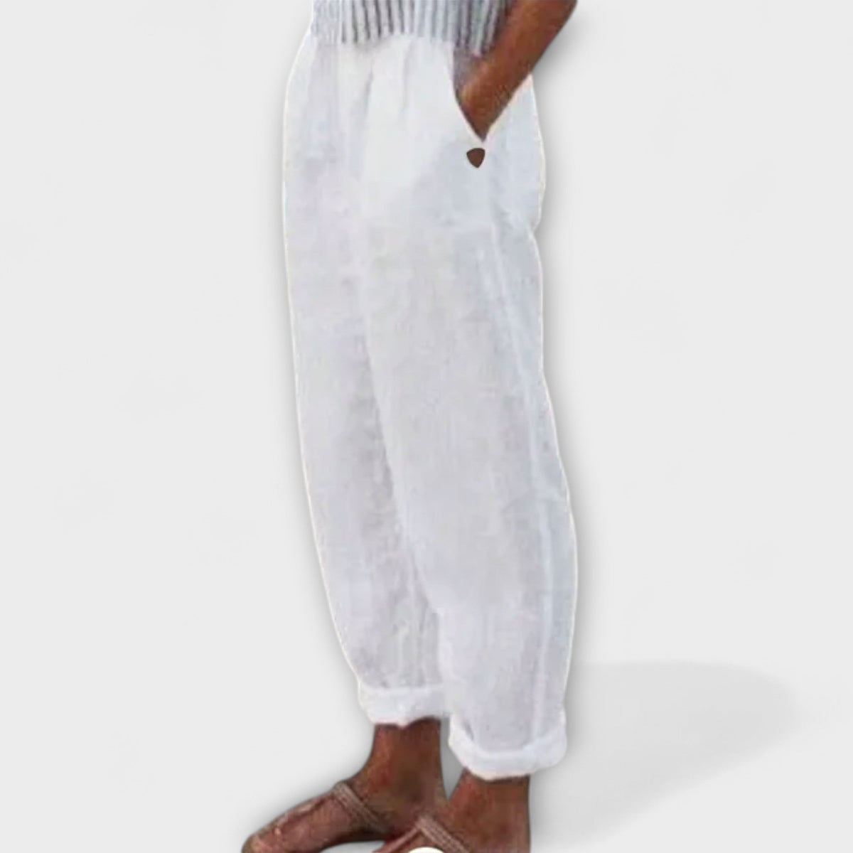 Clara - Pantalones con cinturilla suave y bolsillos laterales