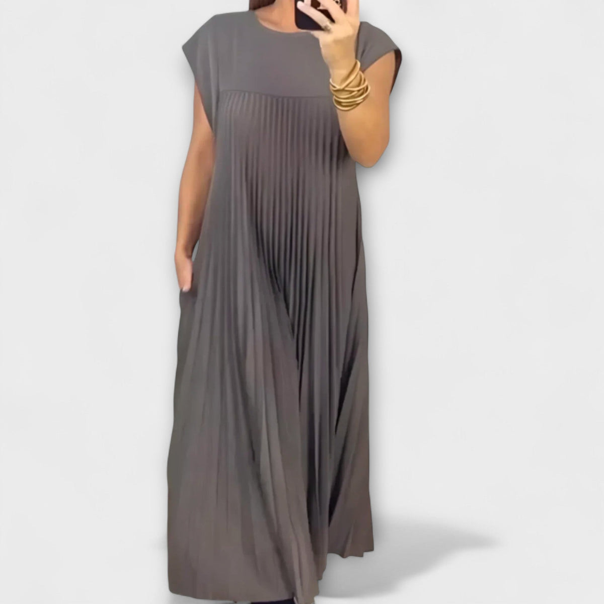 Zairelle – Vestido Plisado Elegante
