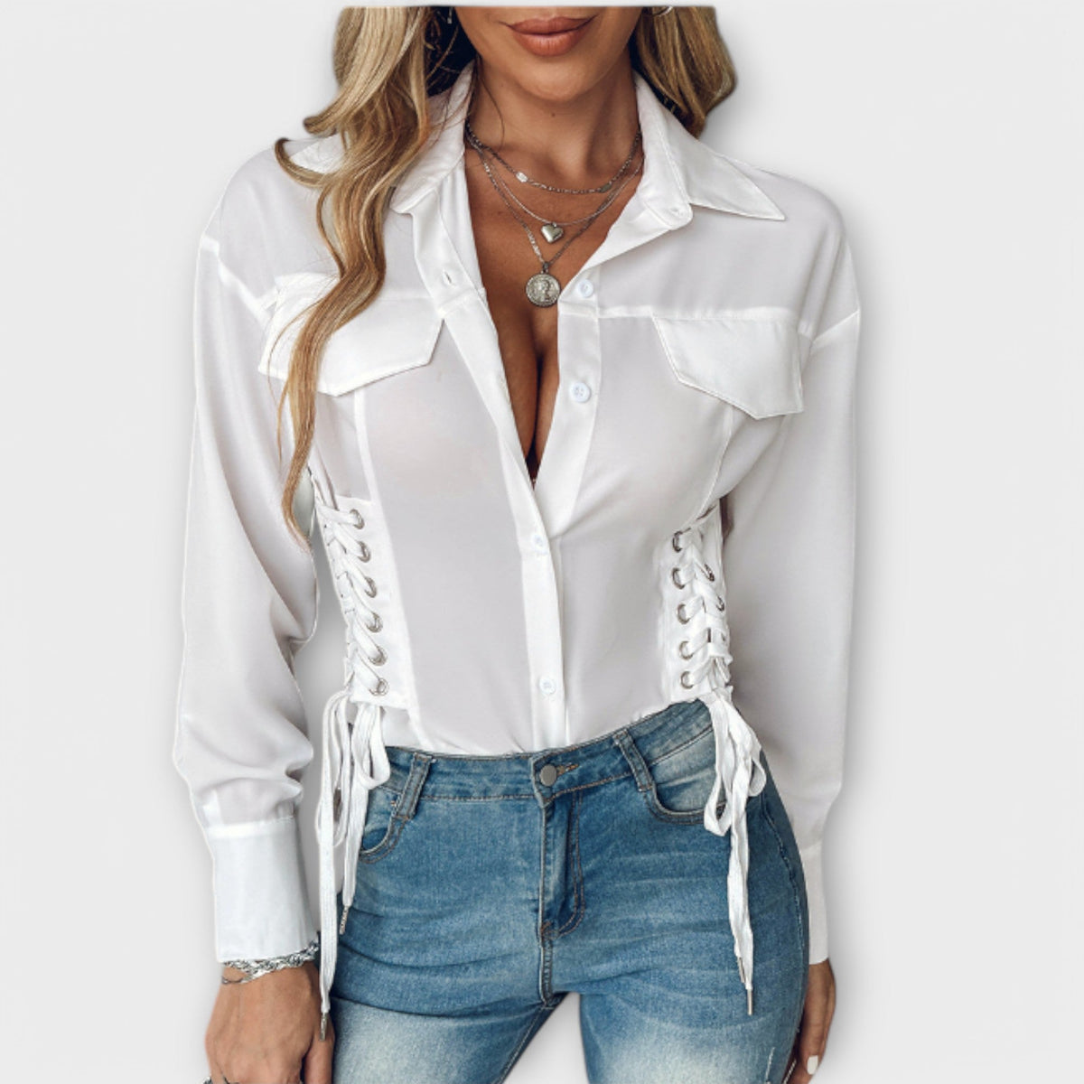 Natalie - Blusa de manga larga