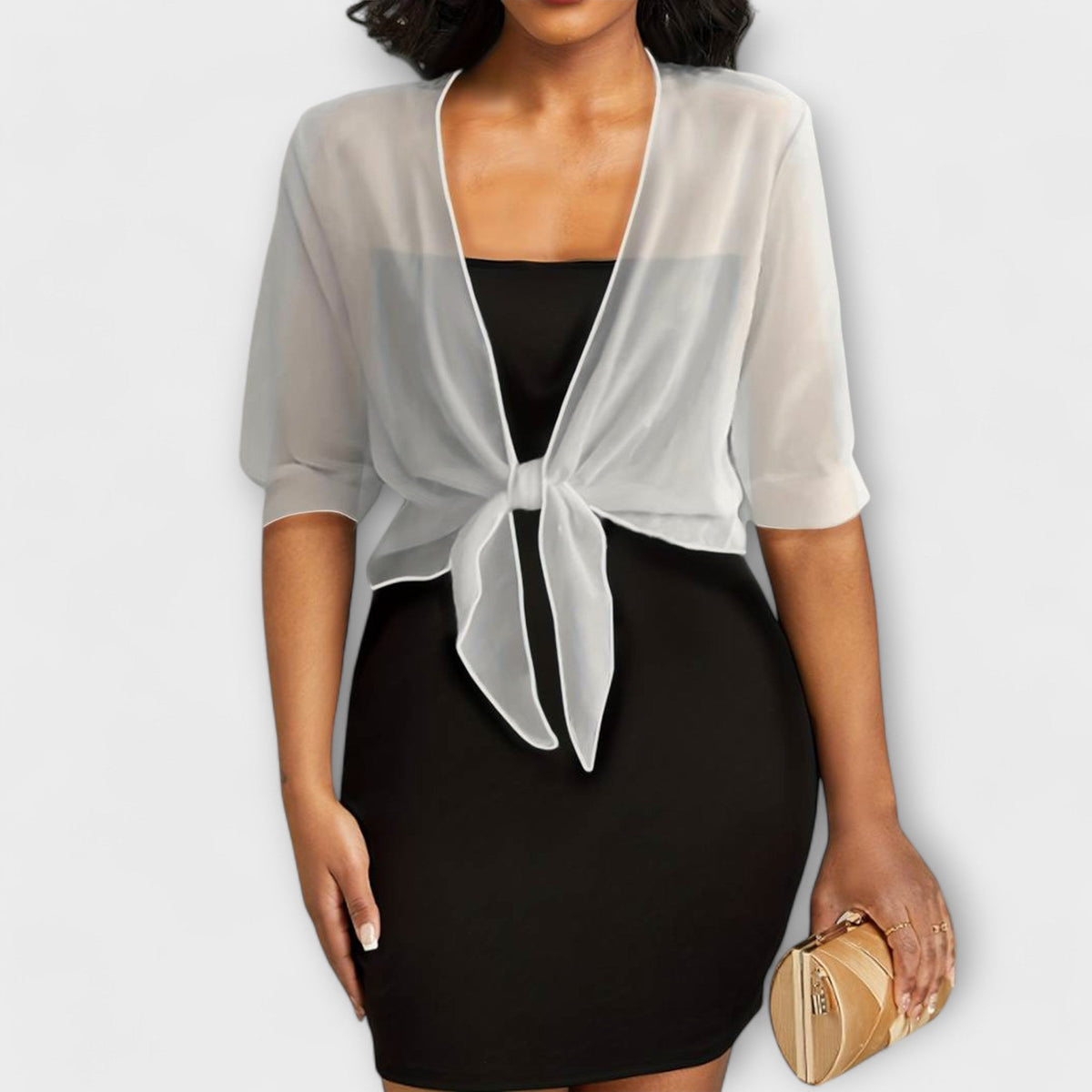 Olivia - Blusa con parte delantera abierta