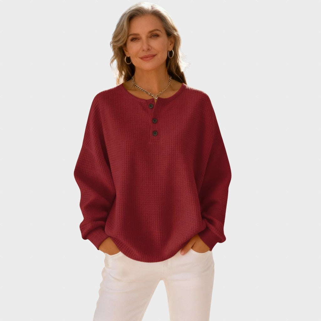 Mia - Sudadera Henley Cómoda