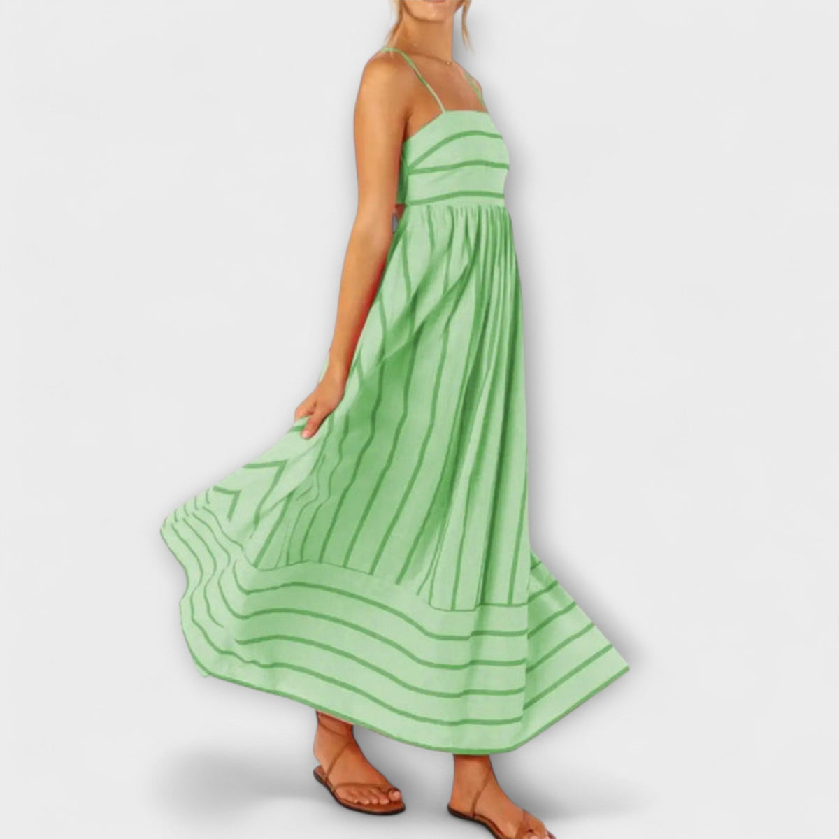 Rosa - Vestido Casual a Rayas