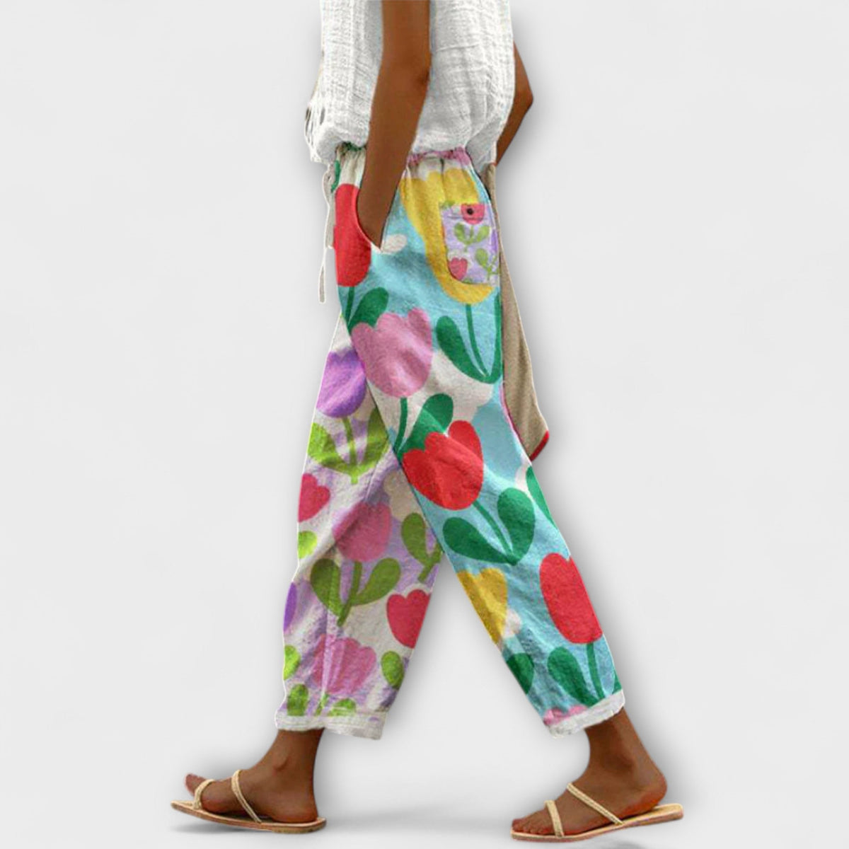 Airish - Pantalones anchos con estampado llamativo
