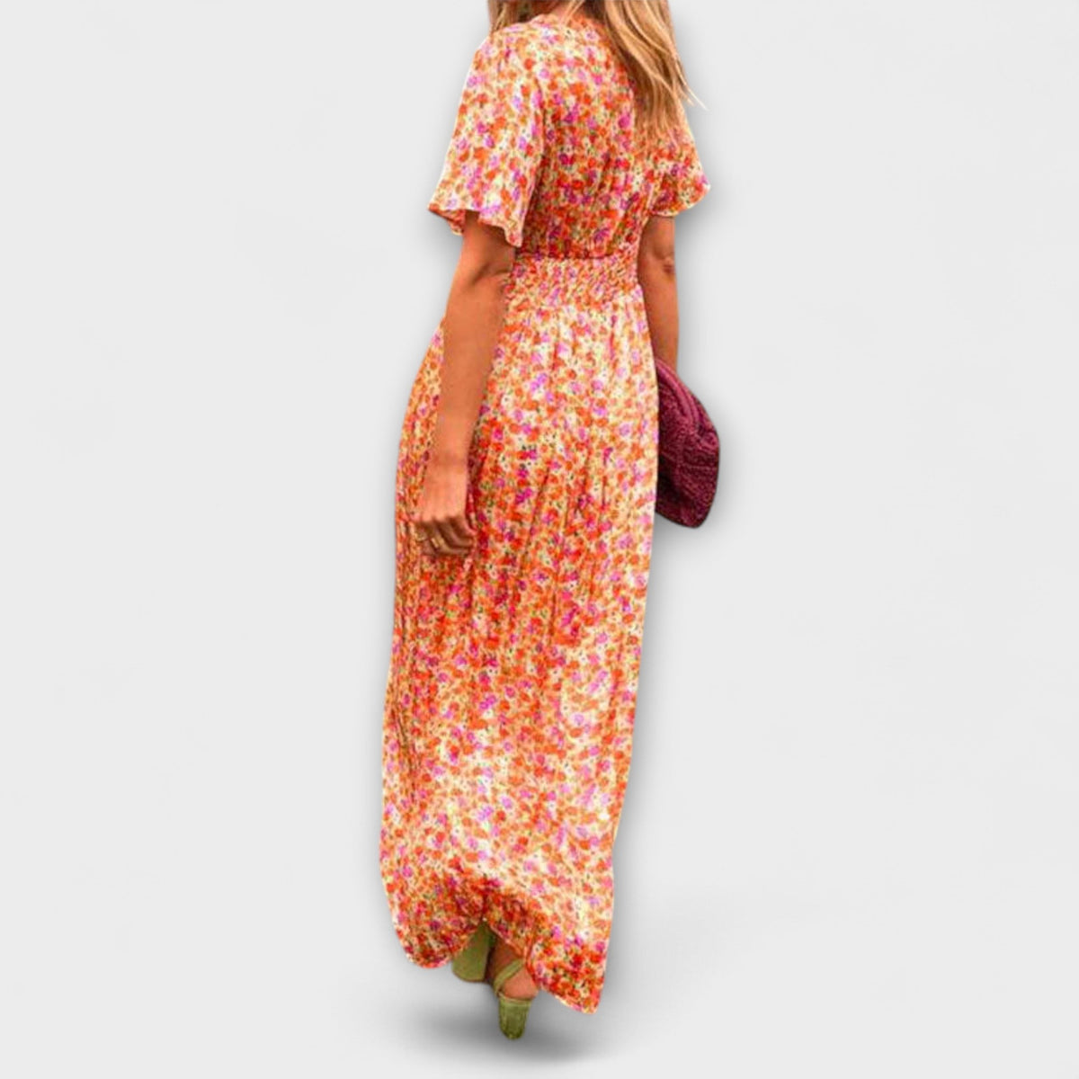 Elsie - Vestido clásico con escote en V